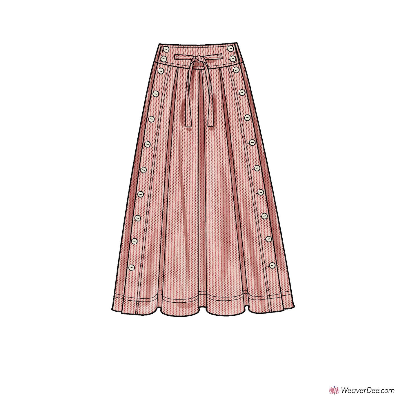 Fashion Sketches Bottoms- Skirt Template 029 - Designers Nexus